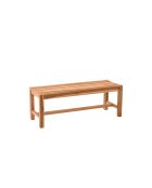 Natuurlijke 2-zits teakhouten tuinbank - 120x42x45 cm