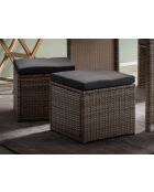 4-Sitzer-Essgruppe mit naturgrauem Kissen