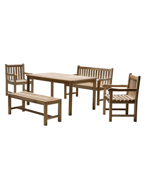 Natürliche 6-Sitzer-Essgruppe