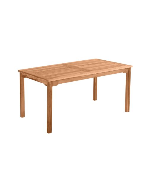 Teakhouten tuintafel voor 4-6 personen naturel - 150x90x75 cm