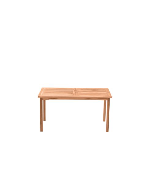 Teakhouten tuintafel voor 4-6 personen naturel - 150x90x75 cm