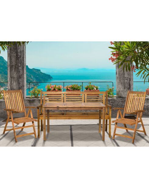 Natürliche 5-Sitzer-Essgruppe