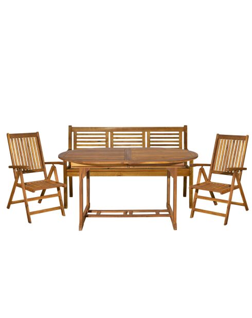 Natürliche 5-Sitzer-Essgruppe