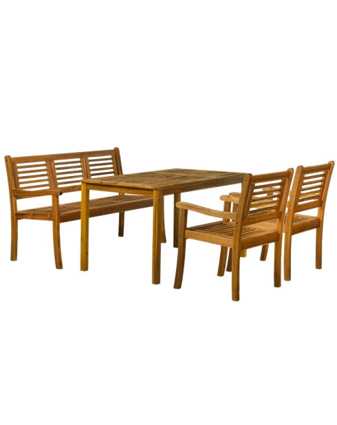 Natürliche 5-Sitzer-Essgruppe