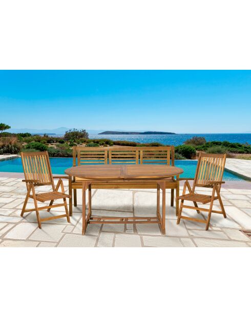 Natürliche 5-Sitzer-Essgruppe