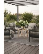 Tavolino quadrato in teak naturale - 40x40x45 cm