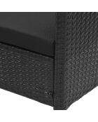 Schwarze 2-Sitzer-Essgruppe