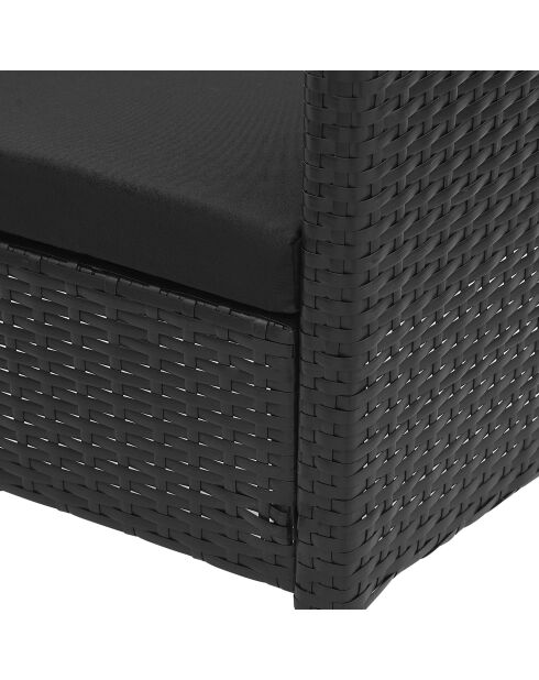 Schwarze 2-Sitzer-Essgruppe