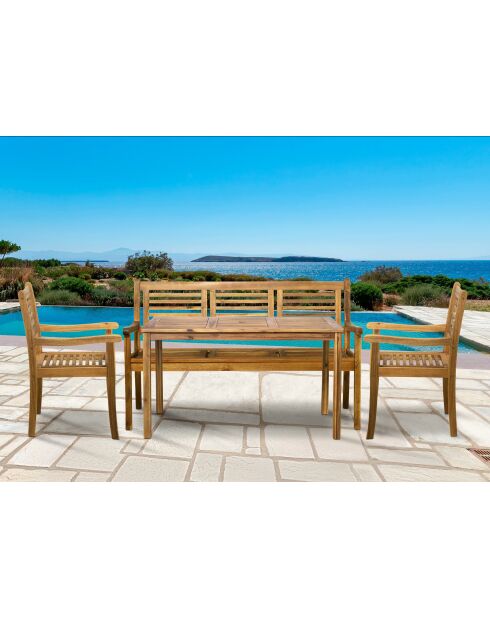 Natürliche 5-Sitzer-Essgruppe