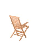 2 faltbare natürliche Gartenstühle - 55x51x89 cm