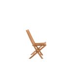 2 Chaise de jardin teck pliable naturel - 47x57x89 cm