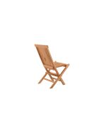 2 Chaise de jardin teck pliable naturel - 47x57x89 cm