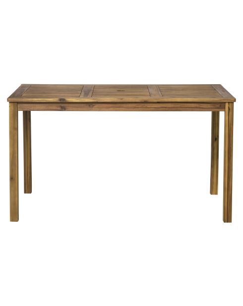 Gartentisch für 4-6 Personen natürlich - 135x80x74 cm