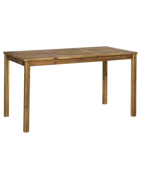 Gartentisch für 4-6 Personen natürlich - 135x80x74 cm