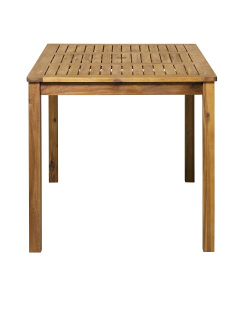 Gartentisch für 4-6 Personen natürlich - 135x80x74 cm