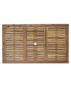 Gartentisch für 4-6 Personen natürlich - 135x80x74 cm