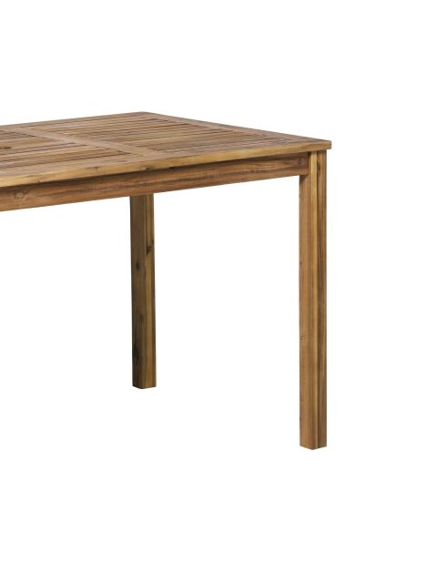 Gartentisch für 4-6 Personen natürlich - 135x80x74 cm
