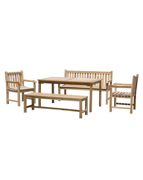 Natürliche 6-Sitzer-Essgruppe