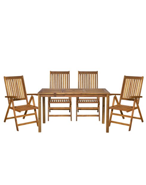 Natürliche 4-Sitzer-Essgruppe