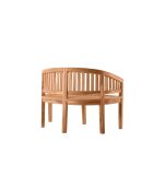 Tuinbank in de vorm van een banaan Teakhout 2 stoelen naturel - 120x53x85 cm