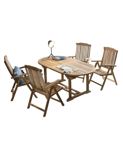 Natürliche 4-Sitzer-Essgruppe