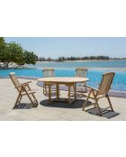 Natürliche 4-Sitzer-Essgruppe