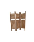 Teakhouten scherm in 3 natuurlijke delen - 165x21x180 cm