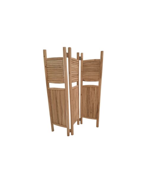Teakhouten scherm in 3 natuurlijke delen - 165x21x180 cm