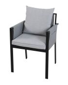 6-Sitzer-Essgruppe in Anthrazitgrau