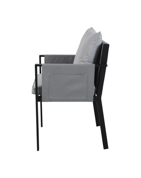 6-Sitzer-Essgruppe in Anthrazitgrau