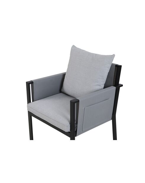 6-Sitzer-Essgruppe in Anthrazitgrau