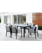 6-Sitzer-Essgruppe in Anthrazitgrau