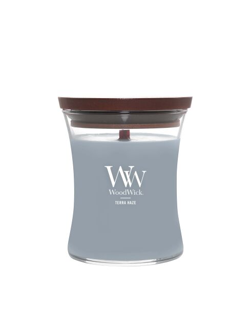 Bougie cylindrique transparente Terra Haze - 1 mèche