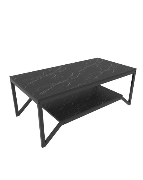 Mesita Flora negra - 120x60x45,8 cm