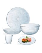 Service de table Pampille  transparent - 25 pièces