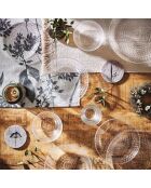 Service de table Pampille  transparent - 25 pièces