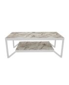 Weißer Couchtisch Flora - 120x60x45,8 cm