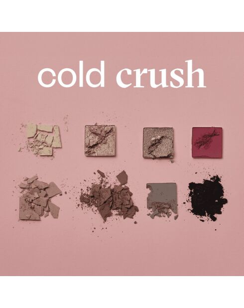 Palette d'ombres à paupières Cold Crush 8 couleurs vegan - 11 g