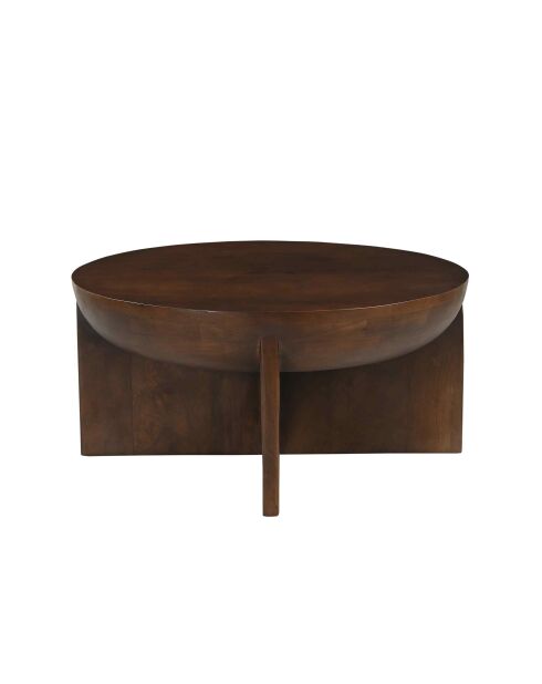 Sit - Tavolino da caffè Rondura marrone - 90x90x42cm