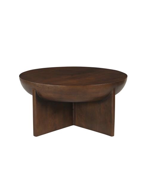 Sit - Tavolino da caffè Rondura marrone - 90x90x42cm