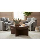 Sit - Tavolino da caffè Rondura marrone - 90x90x42cm