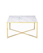 Fever - Mesita blanca - 80x80x45 cm