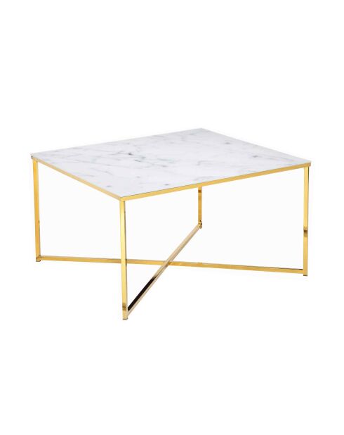 Fever - Mesita blanca - 80x80x45 cm