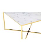 Fever - Mesita blanca - 80x80x45 cm