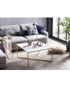 Fever - Mesita blanca - 80x80x45 cm