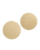 Fever - Set aus 2 Couchtischen aus natürlicher Eiche - 48x48x38 cm/38x38x32 cm