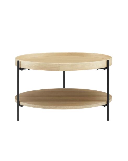 Fever - Tavolino in rovere naturale - D.69 cm