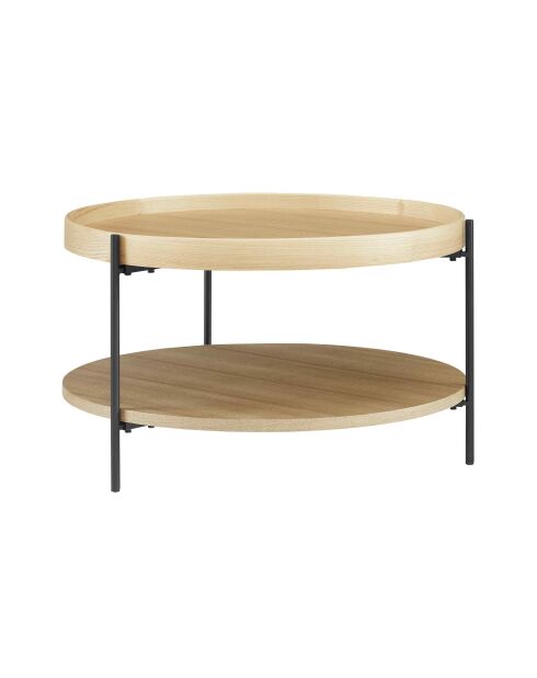 Fever - Tavolino in rovere naturale - D.69 cm