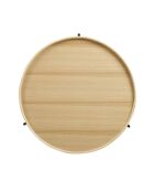 Fever - Mesita de roble natural - D.69 cm