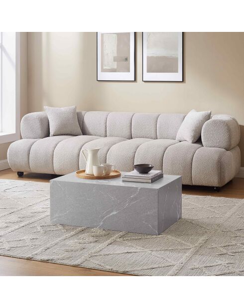 Fever - Grijze salontafel - 90x60x35 cm